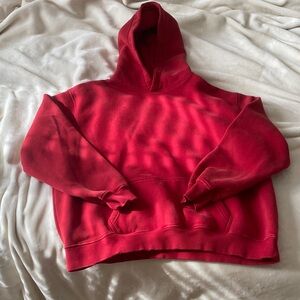 Vibrant Red Women's Hoodie Sweater